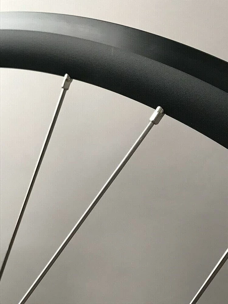 H Plus Son Archetype Black Rims Shimano 105 Hubs Road Bike Wheelset 36 Spoke - Image 3