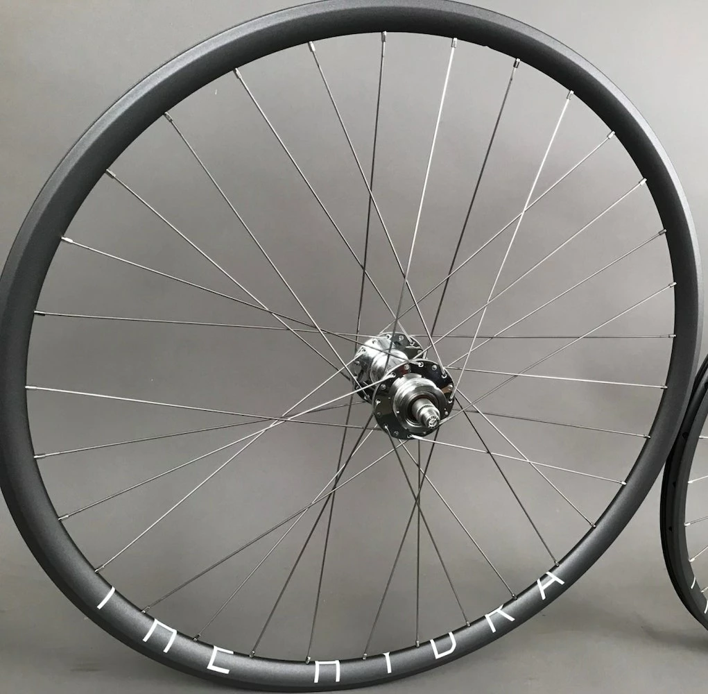 H Plus Son H + Plus Son Hydra Grey Rims Track Fixed Gear Bike Wheelset Phil Wood Hubs 32h - Image 6
