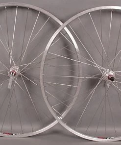 Sun Rims New Sun CR18 27" Silver Road Bike Wheelset Freewheel 126mm 5 6 7 Speed Freewheel