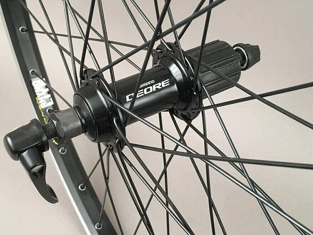 Sun Rims Sun Rhyno Lite 26" Mountain Touring Bike Wheels Shimano Deore Rim Brake Hubs 36h - Image 5