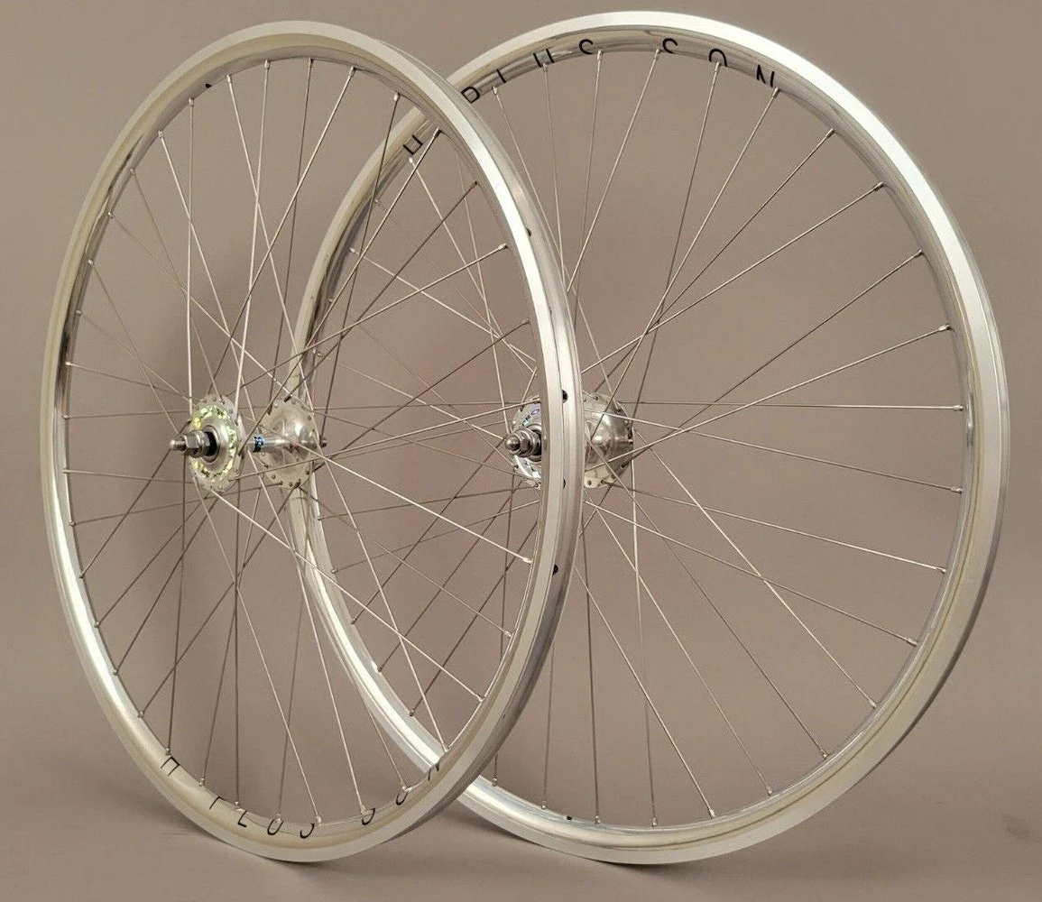 H Plus Son H + Plus Son Silver Archetype W/ 36h Suzue Track Hubs Wheelset 2 H Plus Son H + Plus Son Silver Archetype W/ 36h Suzue Track Hubs Wheelset - Image 2
